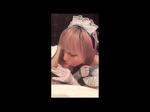 ❤️ جاپاني بت [میوکا]، د فرانسوي نوکرۍ جامې، لومړۍ برخه، بلو جاب او د لوشن سره ټوکر ❤❌  ❌